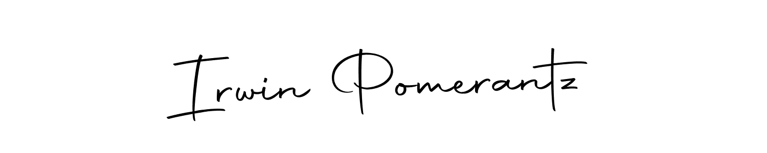 Irwin Pomerantz stylish signature style. Best Handwritten Sign (Autography-DOLnW) for my name. Handwritten Signature Collection Ideas for my name Irwin Pomerantz. Irwin Pomerantz signature style 10 images and pictures png