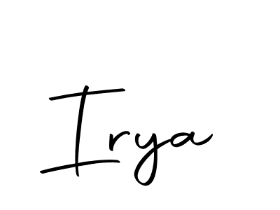 You should practise on your own different ways (Autography-DOLnW) to write your name (Irya) in signature. don't let someone else do it for you. Irya signature style 10 images and pictures png