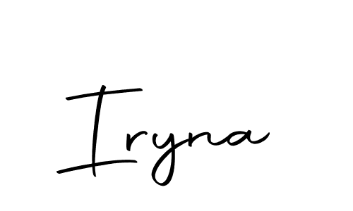 Design your own signature with our free online signature maker. With this signature software, you can create a handwritten (Autography-DOLnW) signature for name Iryna. Iryna signature style 10 images and pictures png