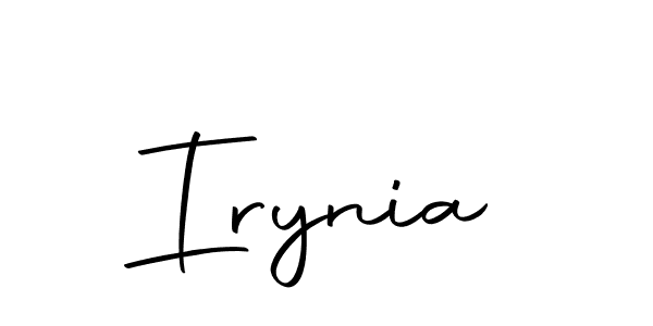 You should practise on your own different ways (Autography-DOLnW) to write your name (Irynia) in signature. don't let someone else do it for you. Irynia signature style 10 images and pictures png