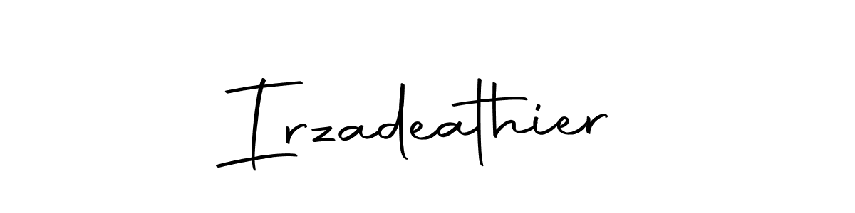 How to make Irzadeathier signature? Autography-DOLnW is a professional autograph style. Create handwritten signature for Irzadeathier name. Irzadeathier signature style 10 images and pictures png