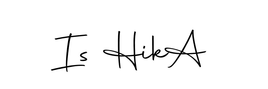 The best way (Autography-DOLnW) to make a short signature is to pick only two or three words in your name. The name Is Hik  A include a total of six letters. For converting this name. Is Hik  A signature style 10 images and pictures png