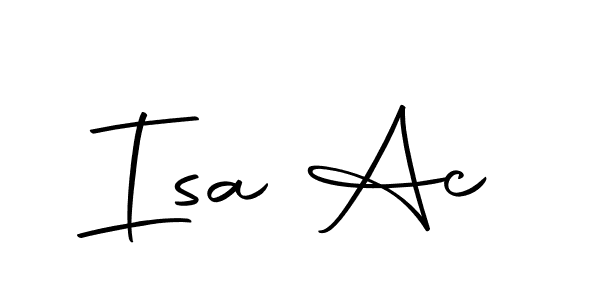 Create a beautiful signature design for name Isa Ac. With this signature (Autography-DOLnW) fonts, you can make a handwritten signature for free. Isa Ac signature style 10 images and pictures png