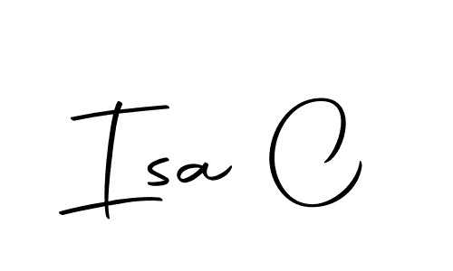 Design your own signature with our free online signature maker. With this signature software, you can create a handwritten (Autography-DOLnW) signature for name Isa C. Isa C signature style 10 images and pictures png