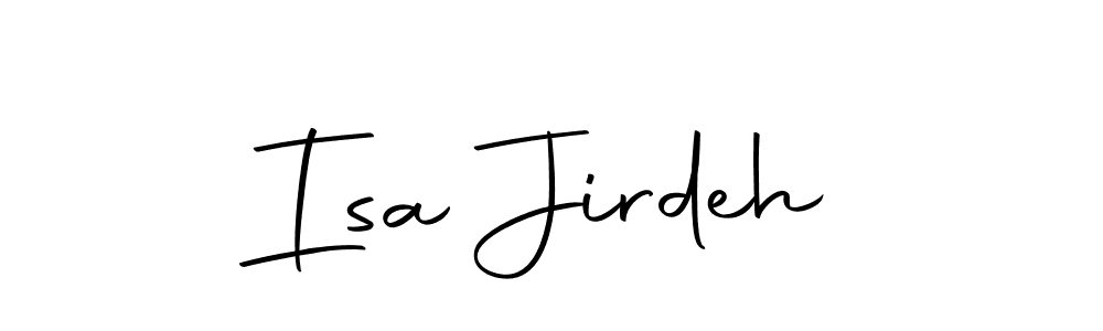 You should practise on your own different ways (Autography-DOLnW) to write your name (Isa Jirdeh) in signature. don't let someone else do it for you. Isa Jirdeh signature style 10 images and pictures png