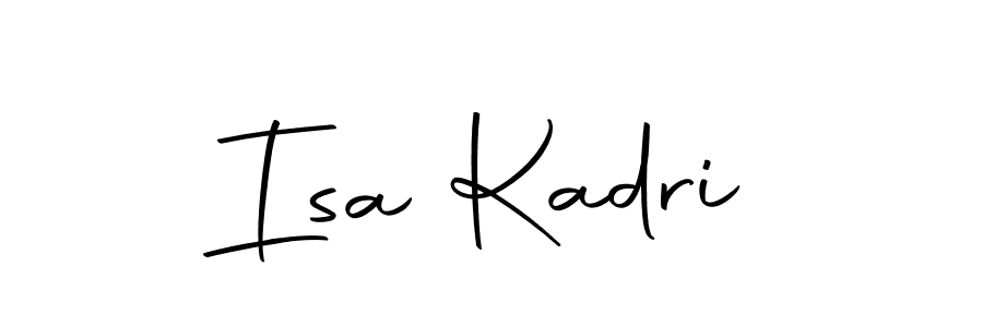 You should practise on your own different ways (Autography-DOLnW) to write your name (Isa Kadri) in signature. don't let someone else do it for you. Isa Kadri signature style 10 images and pictures png