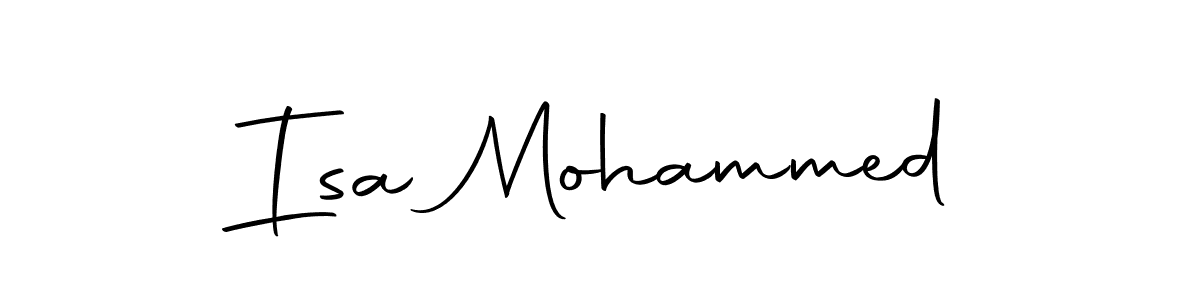 Make a beautiful signature design for name Isa Mohammed. With this signature (Autography-DOLnW) style, you can create a handwritten signature for free. Isa Mohammed signature style 10 images and pictures png