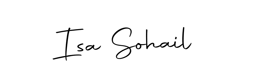 Make a beautiful signature design for name Isa Sohail. Use this online signature maker to create a handwritten signature for free. Isa Sohail signature style 10 images and pictures png