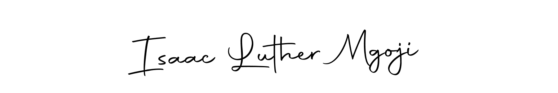 How to make Isaac Luther Mgoji signature? Autography-DOLnW is a professional autograph style. Create handwritten signature for Isaac Luther Mgoji name. Isaac Luther Mgoji signature style 10 images and pictures png