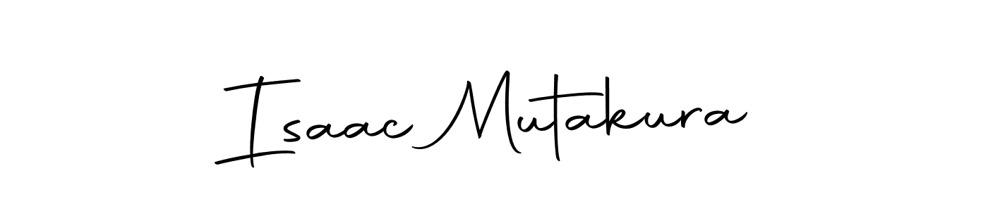 How to make Isaac Mutakura name signature. Use Autography-DOLnW style for creating short signs online. This is the latest handwritten sign. Isaac Mutakura signature style 10 images and pictures png