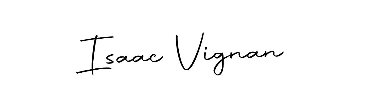 Create a beautiful signature design for name Isaac Vignan. With this signature (Autography-DOLnW) fonts, you can make a handwritten signature for free. Isaac Vignan signature style 10 images and pictures png