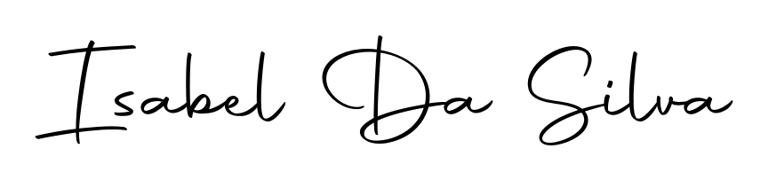 Discover how Isabel Da Silva looks in an executive cursive font (Autography-DOLnW). Perfect for legal documents, invoices, and certificates. Isabel Da Silva signature style 10 images and pictures png