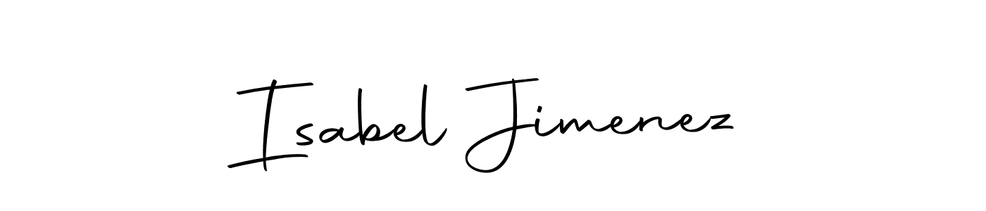 Make a beautiful signature design for name Isabel Jimenez. With this signature (Autography-DOLnW) style, you can create a handwritten signature for free. Isabel Jimenez signature style 10 images and pictures png