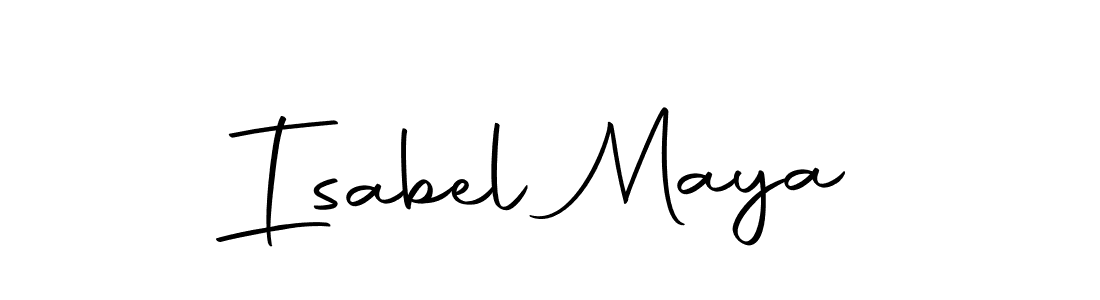 You should practise on your own different ways (Autography-DOLnW) to write your name (Isabel Maya) in signature. don't let someone else do it for you. Isabel Maya signature style 10 images and pictures png