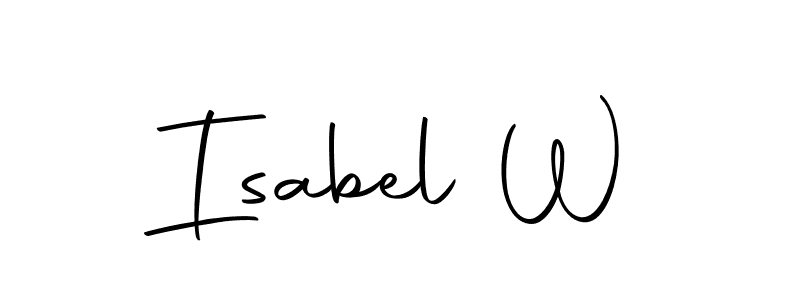 if you are searching for the best signature style for your name Isabel W. so please give up your signature search. here we have designed multiple signature styles  using Autography-DOLnW. Isabel W signature style 10 images and pictures png