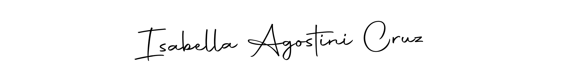 How to make Isabella Agostini Cruz signature? Autography-DOLnW is a professional autograph style. Create handwritten signature for Isabella Agostini Cruz name. Isabella Agostini Cruz signature style 10 images and pictures png