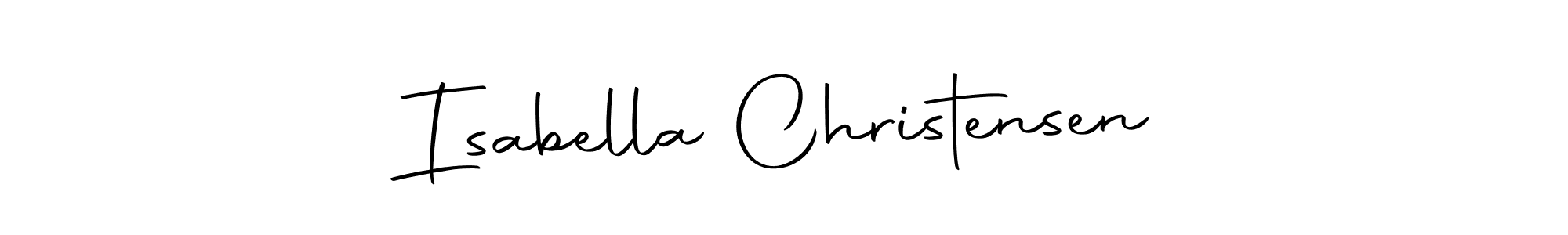 You should practise on your own different ways (Autography-DOLnW) to write your name (Isabella Christensen) in signature. don't let someone else do it for you. Isabella Christensen signature style 10 images and pictures png