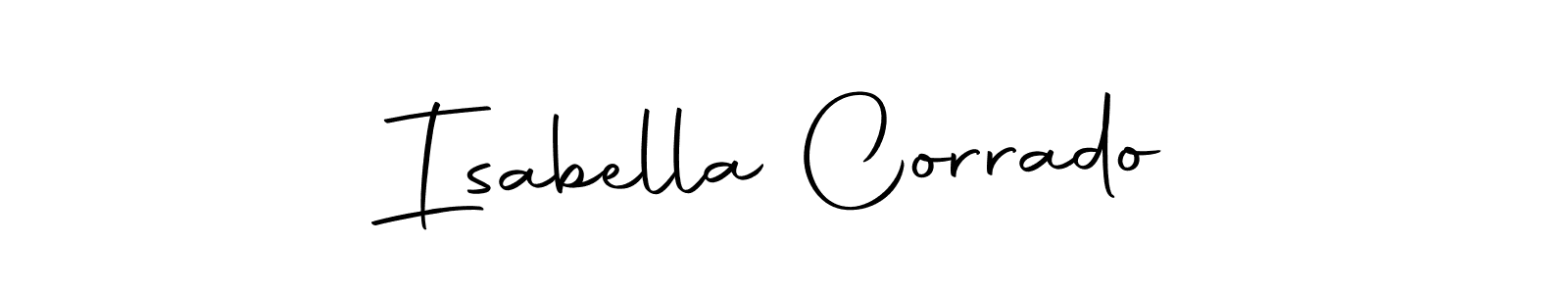 Create a beautiful signature design for name Isabella Corrado. With this signature (Autography-DOLnW) fonts, you can make a handwritten signature for free. Isabella Corrado signature style 10 images and pictures png