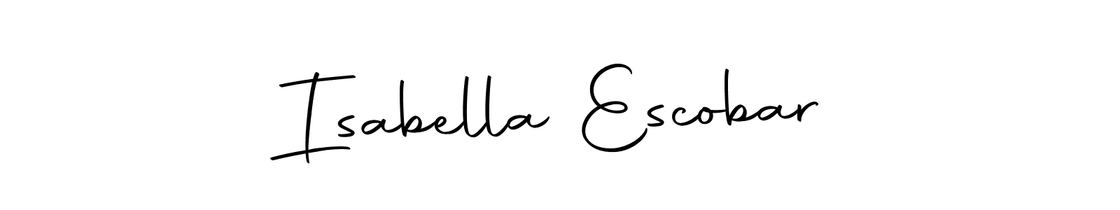 Make a short Isabella Escobar signature style. Manage your documents anywhere anytime using Autography-DOLnW. Create and add eSignatures, submit forms, share and send files easily. Isabella Escobar signature style 10 images and pictures png