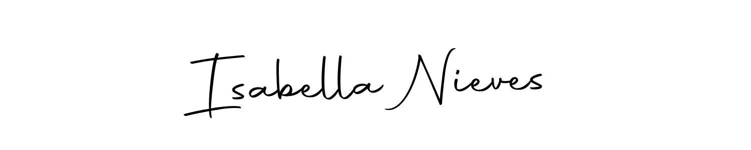 Make a beautiful signature design for name Isabella Nieves. Use this online signature maker to create a handwritten signature for free. Isabella Nieves signature style 10 images and pictures png