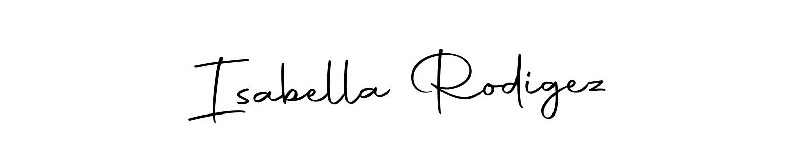 How to make Isabella Rodigez name signature. Use Autography-DOLnW style for creating short signs online. This is the latest handwritten sign. Isabella Rodigez signature style 10 images and pictures png