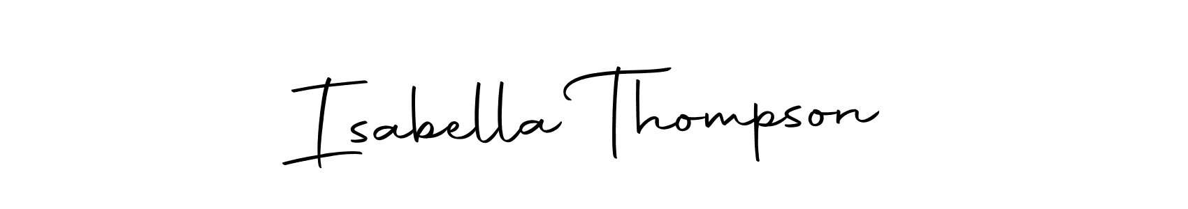 Isabella Thompson stylish signature style. Best Handwritten Sign (Autography-DOLnW) for my name. Handwritten Signature Collection Ideas for my name Isabella Thompson. Isabella Thompson signature style 10 images and pictures png