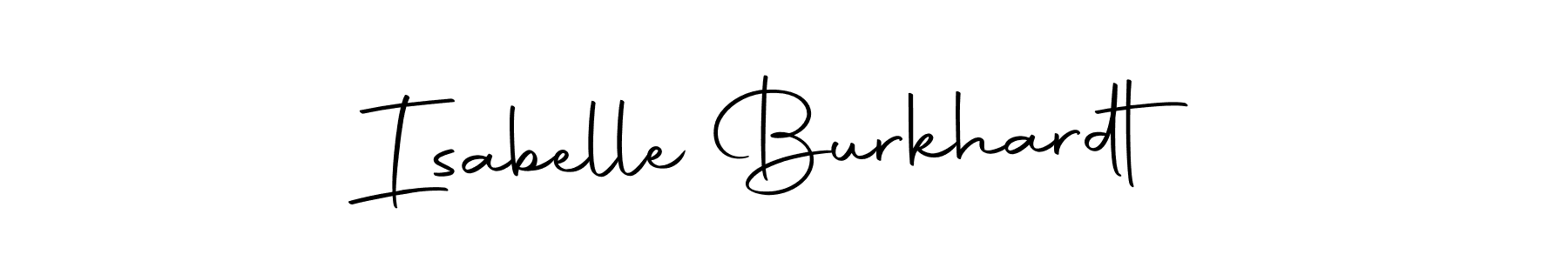 It looks lik you need a new signature style for name Isabelle Burkhardt. Design unique handwritten (Autography-DOLnW) signature with our free signature maker in just a few clicks. Isabelle Burkhardt signature style 10 images and pictures png