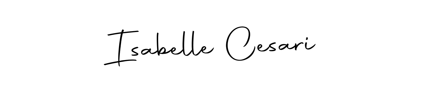 Make a beautiful signature design for name Isabelle Cesari. With this signature (Autography-DOLnW) style, you can create a handwritten signature for free. Isabelle Cesari signature style 10 images and pictures png
