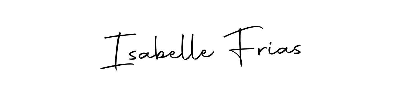 Make a beautiful signature design for name Isabelle Frias. With this signature (Autography-DOLnW) style, you can create a handwritten signature for free. Isabelle Frias signature style 10 images and pictures png