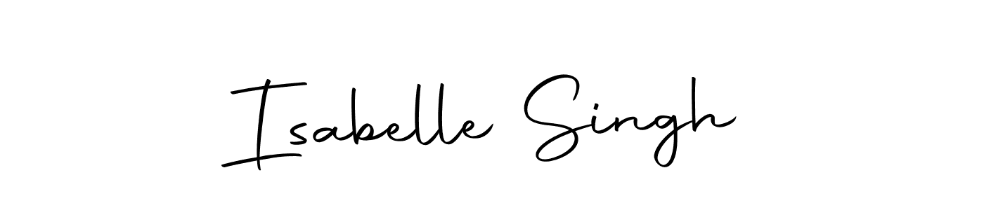 Design your own signature with our free online signature maker. With this signature software, you can create a handwritten (Autography-DOLnW) signature for name Isabelle Singh. Isabelle Singh signature style 10 images and pictures png