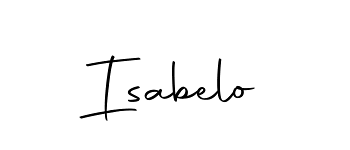 Design your own signature with our free online signature maker. With this signature software, you can create a handwritten (Autography-DOLnW) signature for name Isabelo. Isabelo signature style 10 images and pictures png
