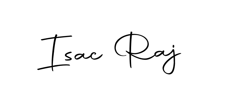 Use a signature maker to create a handwritten signature online. With this signature software, you can design (Autography-DOLnW) your own signature for name Isac Raj. Isac Raj signature style 10 images and pictures png