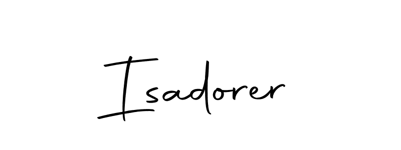 Use a signature maker to create a handwritten signature online. With this signature software, you can design (Autography-DOLnW) your own signature for name Isadorer. Isadorer signature style 10 images and pictures png