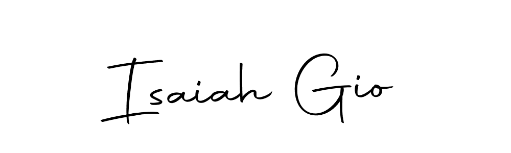 Design your own signature with our free online signature maker. With this signature software, you can create a handwritten (Autography-DOLnW) signature for name Isaiah Gio. Isaiah Gio signature style 10 images and pictures png