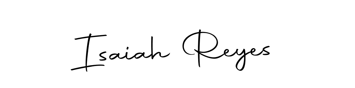 Create a beautiful signature design for name Isaiah Reyes. With this signature (Autography-DOLnW) fonts, you can make a handwritten signature for free. Isaiah Reyes signature style 10 images and pictures png