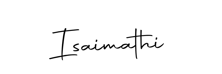 Design your own signature with our free online signature maker. With this signature software, you can create a handwritten (Autography-DOLnW) signature for name Isaimathi. Isaimathi signature style 10 images and pictures png