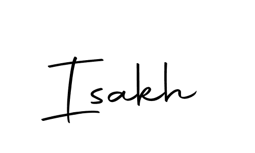 Make a beautiful signature design for name Isakh. With this signature (Autography-DOLnW) style, you can create a handwritten signature for free. Isakh signature style 10 images and pictures png