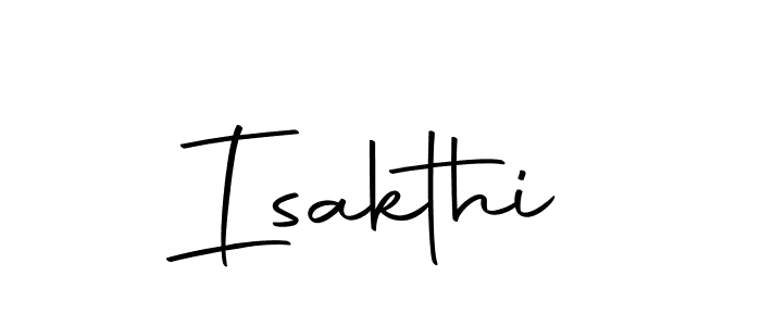 Create a beautiful signature design for name Isakthi. With this signature (Autography-DOLnW) fonts, you can make a handwritten signature for free. Isakthi signature style 10 images and pictures png