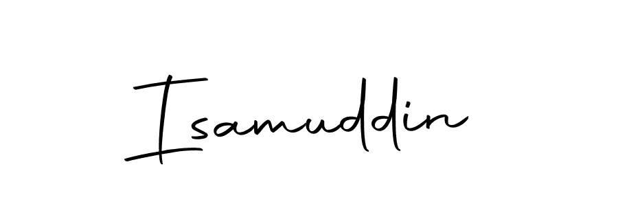 How to make Isamuddin signature? Autography-DOLnW is a professional autograph style. Create handwritten signature for Isamuddin name. Isamuddin signature style 10 images and pictures png