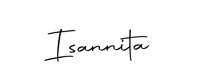 Create a beautiful signature design for name Isannita. With this signature (Autography-DOLnW) fonts, you can make a handwritten signature for free. Isannita signature style 10 images and pictures png