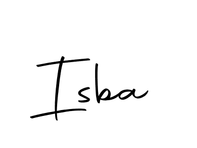 Also we have Isba name is the best signature style. Create professional handwritten signature collection using Autography-DOLnW autograph style. Isba signature style 10 images and pictures png