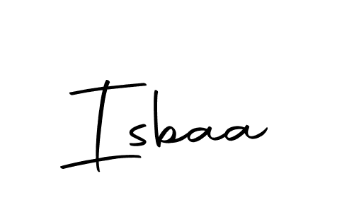 Create a beautiful signature design for name Isbaa. With this signature (Autography-DOLnW) fonts, you can make a handwritten signature for free. Isbaa signature style 10 images and pictures png