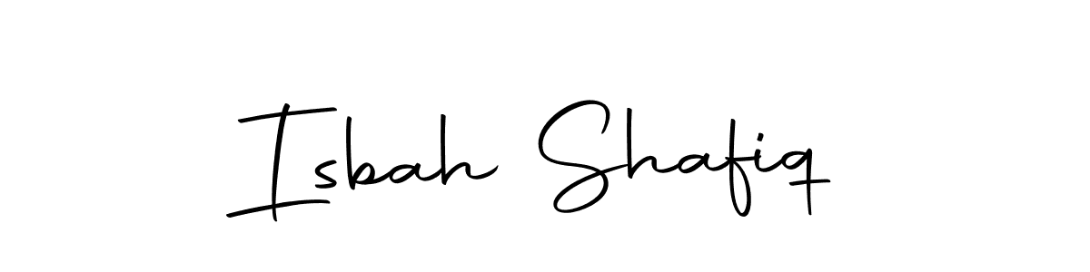 You should practise on your own different ways (Autography-DOLnW) to write your name (Isbah Shafiq) in signature. don't let someone else do it for you. Isbah Shafiq signature style 10 images and pictures png