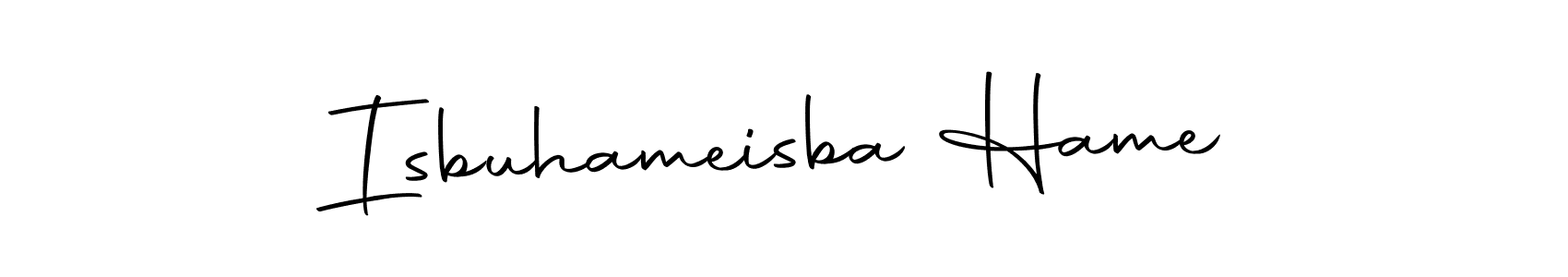 Also we have Isbuhameisba Hame name is the best signature style. Create professional handwritten signature collection using Autography-DOLnW autograph style. Isbuhameisba Hame signature style 10 images and pictures png