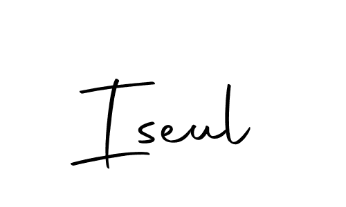 Make a beautiful signature design for name Iseul. With this signature (Autography-DOLnW) style, you can create a handwritten signature for free. Iseul signature style 10 images and pictures png