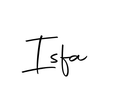 Design your own signature with our free online signature maker. With this signature software, you can create a handwritten (Autography-DOLnW) signature for name Isfa. Isfa signature style 10 images and pictures png