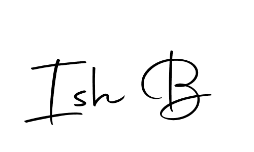 You can use this online signature creator to create a handwritten signature for the name Ish B. This is the best online autograph maker. Ish B signature style 10 images and pictures png