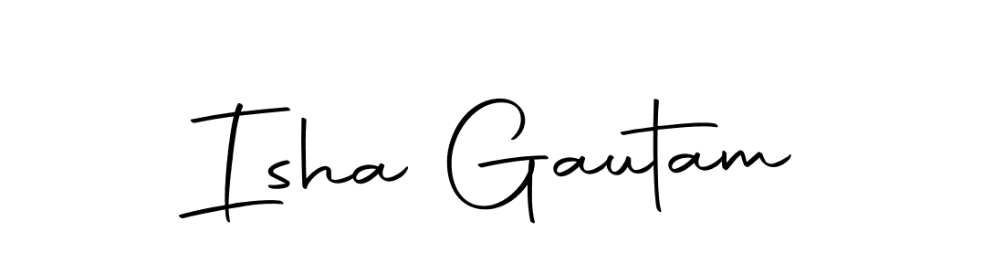 You should practise on your own different ways (Autography-DOLnW) to write your name (Isha Gautam) in signature. don't let someone else do it for you. Isha Gautam signature style 10 images and pictures png