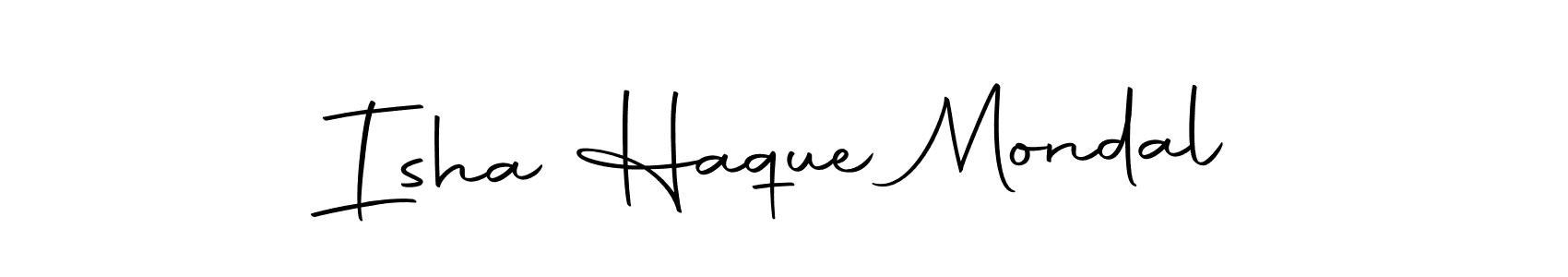 Make a beautiful signature design for name Isha Haque Mondal. Use this online signature maker to create a handwritten signature for free. Isha Haque Mondal signature style 10 images and pictures png