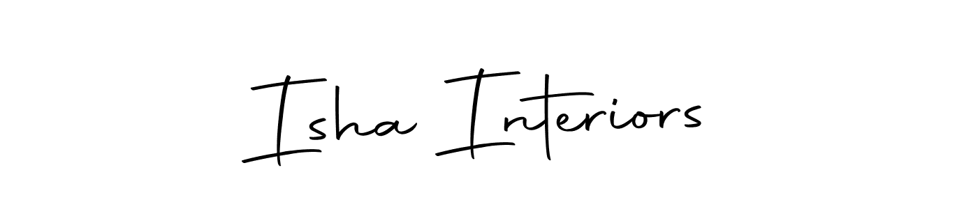 How to make Isha Interiors name signature. Use Autography-DOLnW style for creating short signs online. This is the latest handwritten sign. Isha Interiors signature style 10 images and pictures png